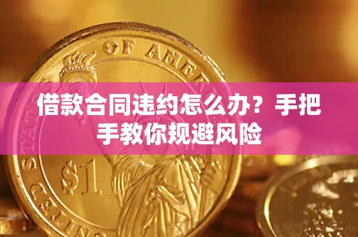 北京借款合同违约怎么办？手把手教你规避风险