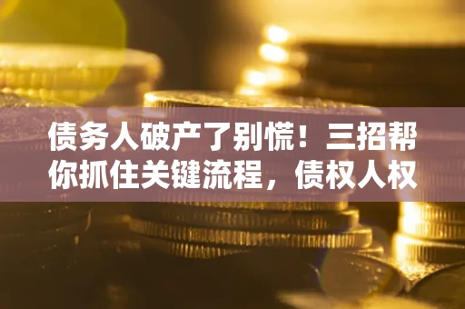 北京债务人破产了别慌！三招帮你抓住关键流程，债权人权益不再缩水