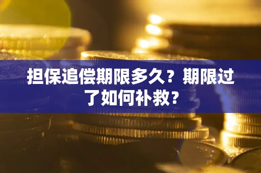 北京担保追偿期限多久？期限过了如何补救？
