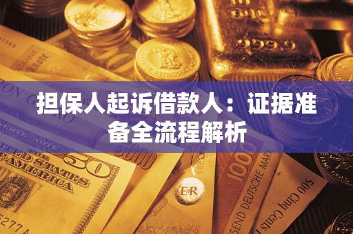 北京担保人起诉借款人：证据准备全流程解析