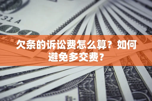 北京欠条的诉讼费怎么算？如何避免多交费？