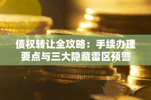 北京债权转让全攻略：手续办理要点与三大隐藏雷区预警